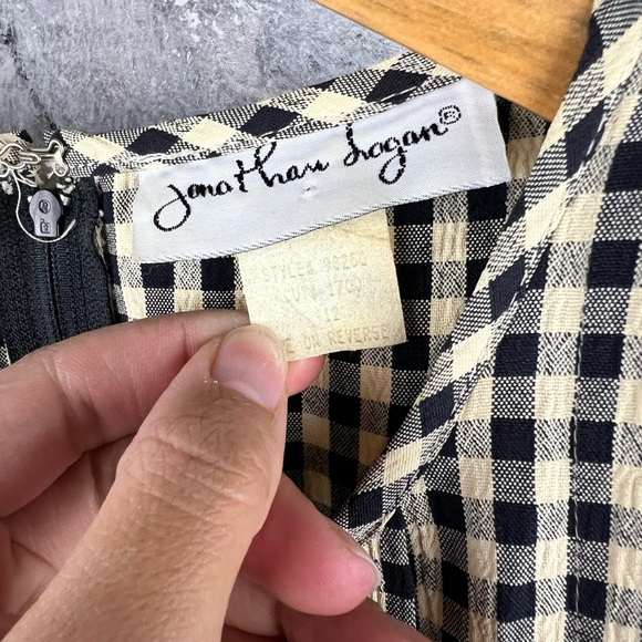 Jonathan Logan | Vintage Gingham Dress - Picture 3 of 7